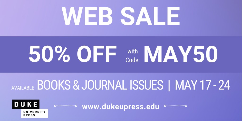 There's still a few hours left in our Spring Sale! Shop now to save 50% on books & journal issues with coupon MAY50. ow.ly/N4fn50RIJGw