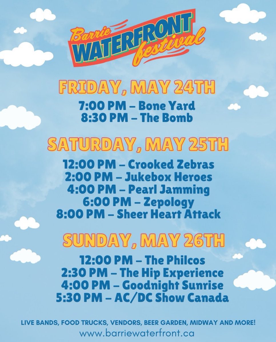 Every year Barrie puts on a fantastic festival at the waterfront at Kempenfelt Bay. It's live music all weekend long starting tonight at 6:30 & ending Sunday! It's a FREE outdoor event FUN for the whole family 🎶 #LiveMusic #MusicFestival #KendraCutroneBroker #TonyCutroneRealtor