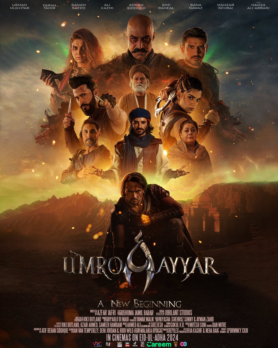 On this Eid ul Azha, 

With a contemporary twist a tale unfolds,
Of a legend, brave and bold.

With powers newfound, his destiny's call,
Against the evil, who seeks to make him fall.

#UmroAyyar #UmroAyyarANewBeginning #VRChiliProduction #EidUlAdha #Howdy #ARY #Careem #CityFM89