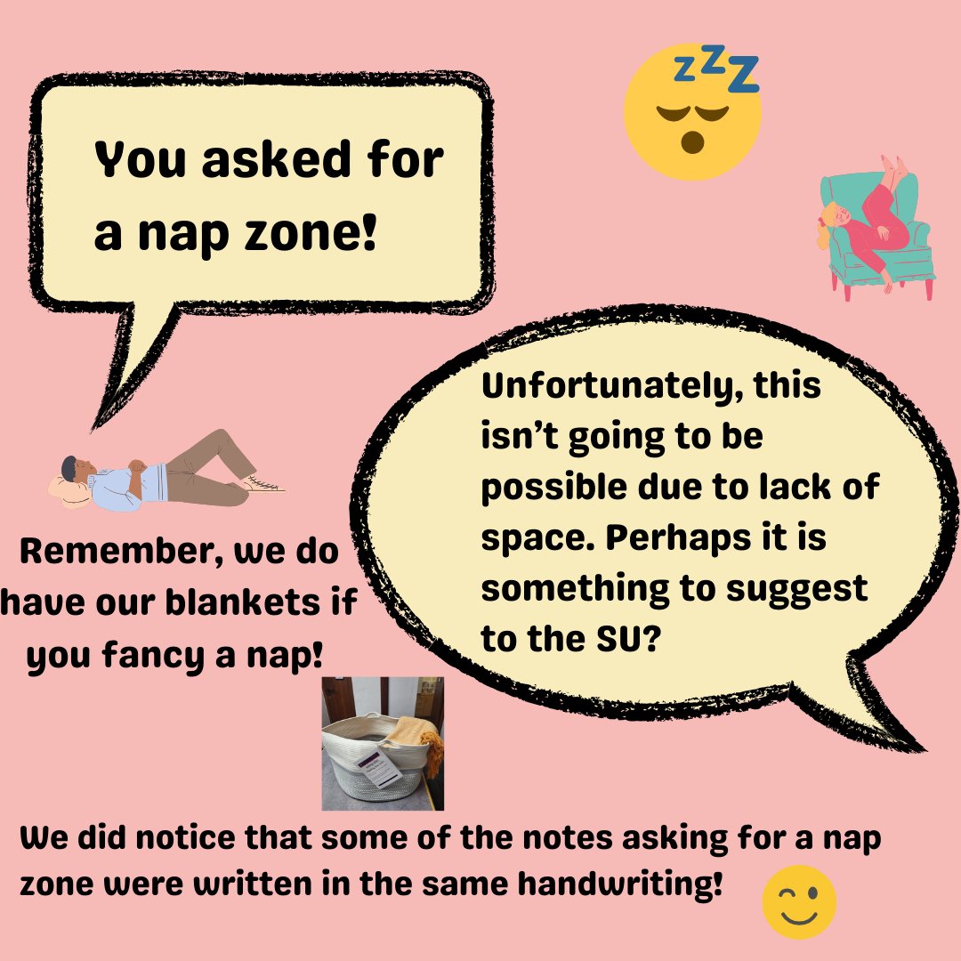 Another post following our Library Love Letters event with the last of your suggestions for what we could do to make you love us more along with our responses.