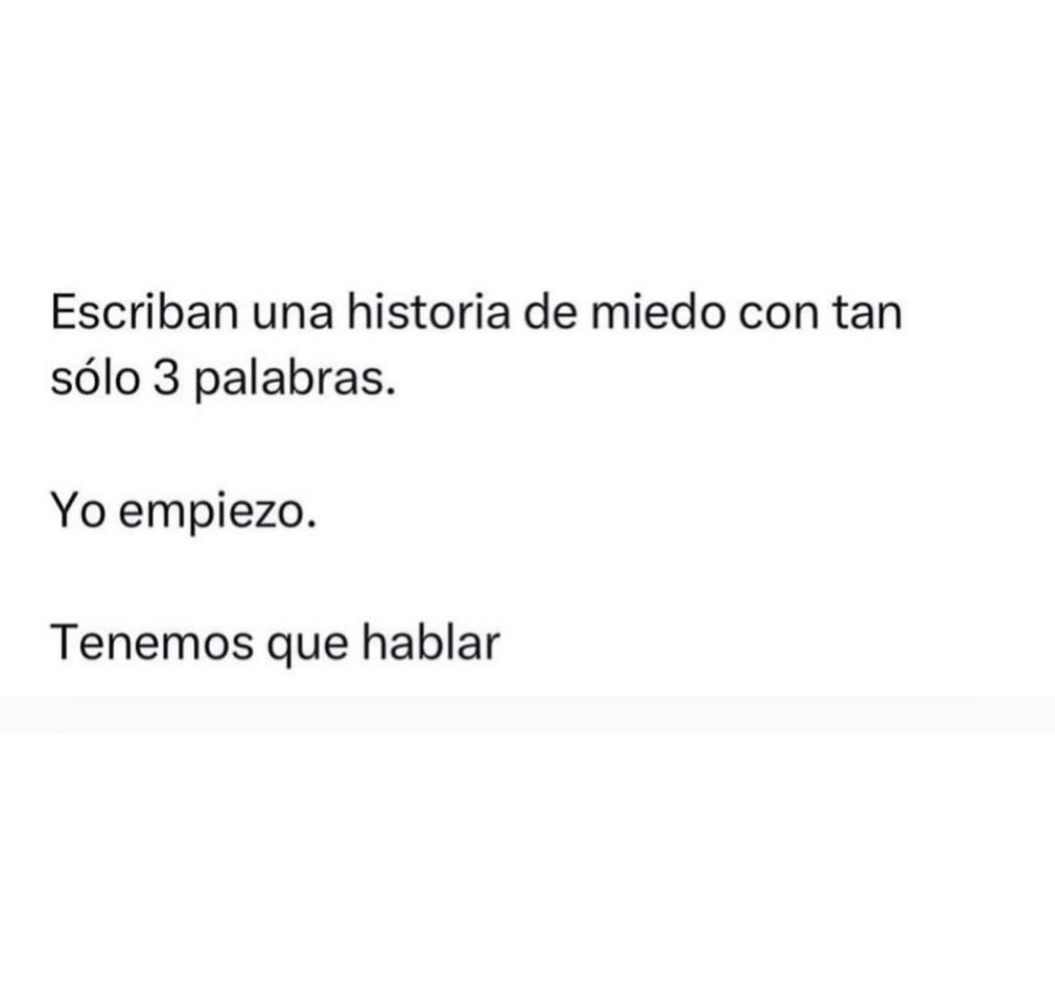 No me bajó