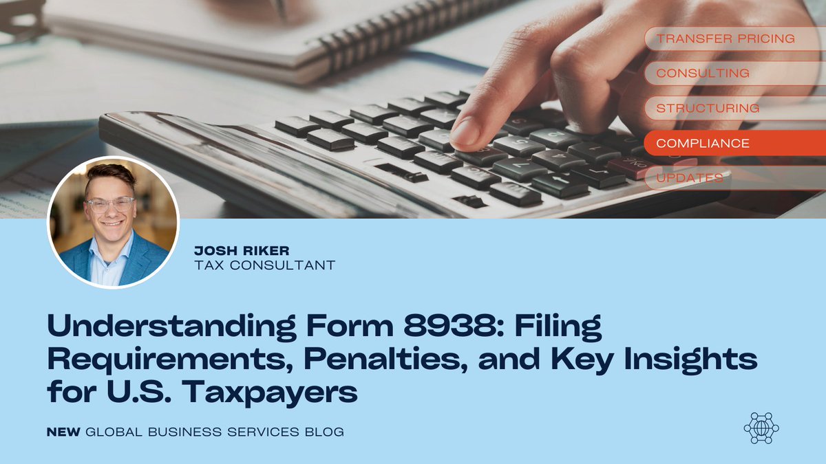 mcguiresponsel's tweet image. 🔍 Are your clients aware of their foreign financial asset reporting obligations?

Our latest #GlobalBusiness blog by Josh Riker, provides a comprehensive guide on #compliance, avoiding penalties, and key insights into #Form8938. 

Learn more: ow.ly/qGO150RU3Pm