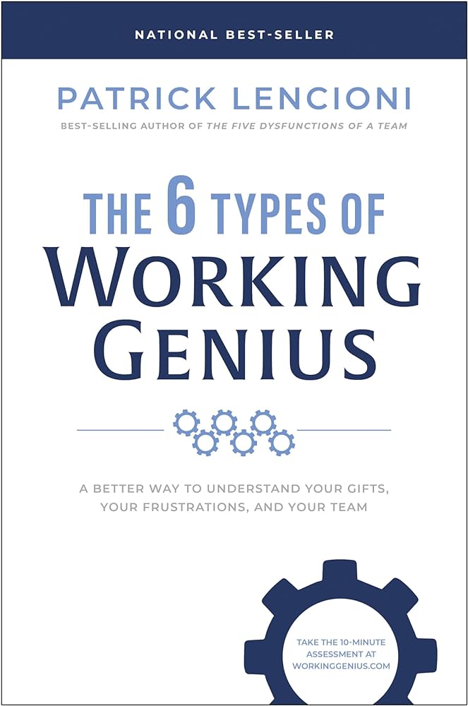 '...the type of work that a person does turns out to be much more important in regard to #burnout than the volume of work.' -Patrick Lencioni @patricklencioni 'The 6 Types of Working Genius' #SelfLeadership
