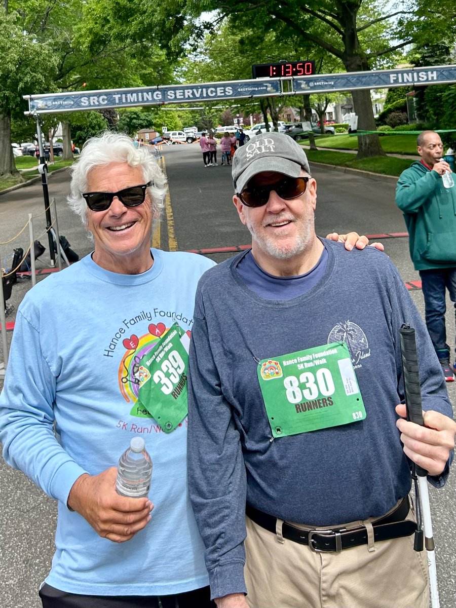 <a href="/selfesteemrise/">Self-Esteem Rising</a> 
Shoutout to Great Work of the HanceFamilyFoundation Great event Saturday marking 15 years of service in so many communities. Pic: My lifelong friend Peter Burrows as we finished 5K <a href="/HanceFamilyFdn/">HanceFamilyFdn</a>