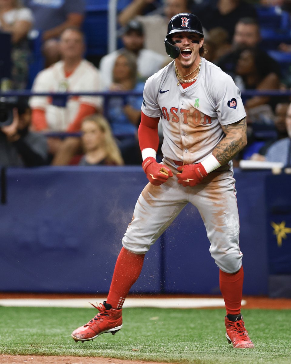 - .344/.417/.813 with 9 XBH over past 8 games
- Six Outs Above Average (T-3rd among OF)
- Eight triples (most in MLB)
- 11 SB (T-5th most in AL)

The <a href="/RedSox/">Red Sox</a> leadoff man is doing it all!