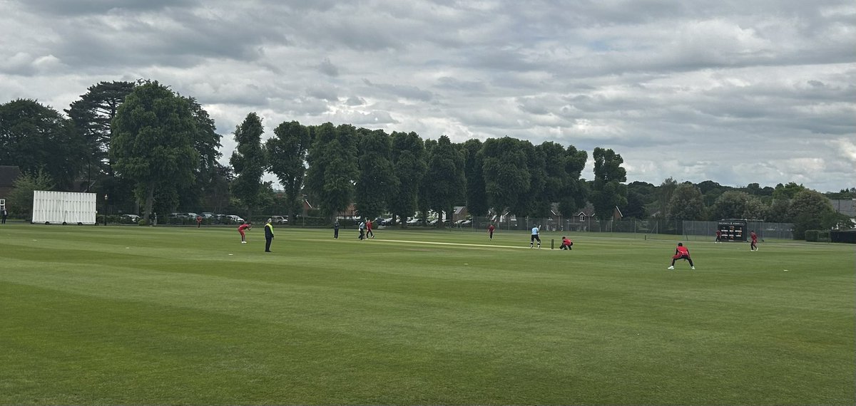In the first of three 1st XI games today, WCCC at Dauntsey’s have scored 151-7 off their 20 overs