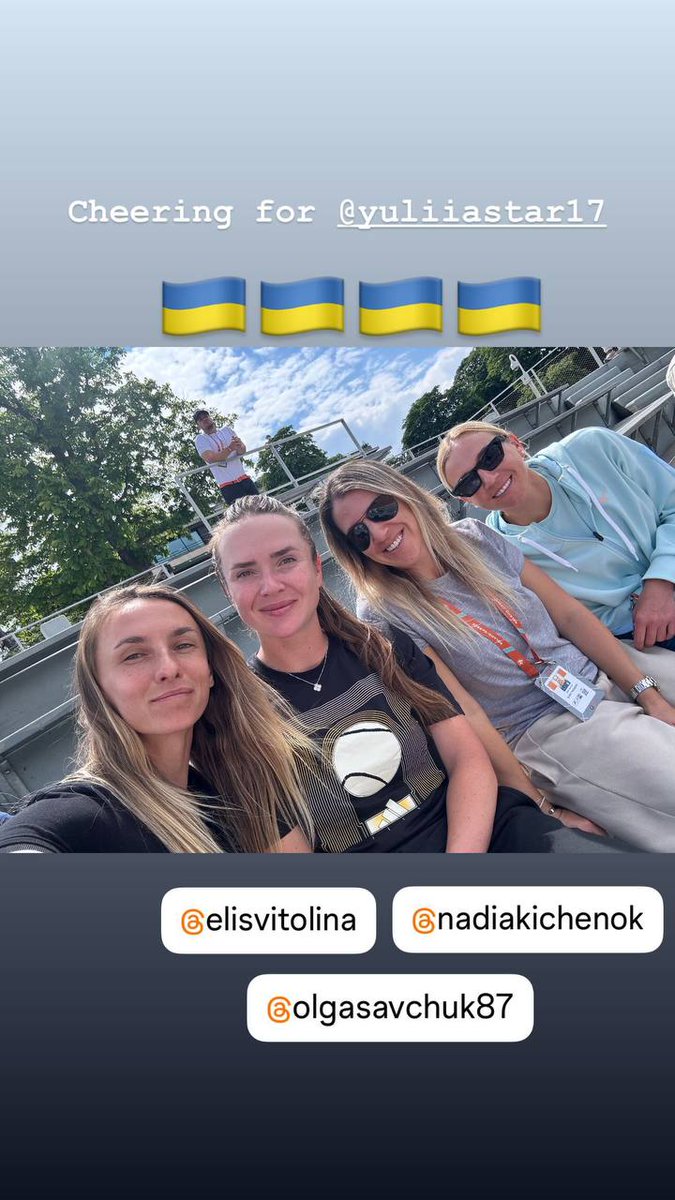 🎾✅ Yuliia Starodubtseva 🇺🇦 moves into the RG main draw for the 1st time in her career, def. Marina Stakusic 🇨🇦 in the Q final round (6-3, 6-2) Btw what an impressive fan group ✌️😁 #TeamUkraine #RG24 #RolandGarros