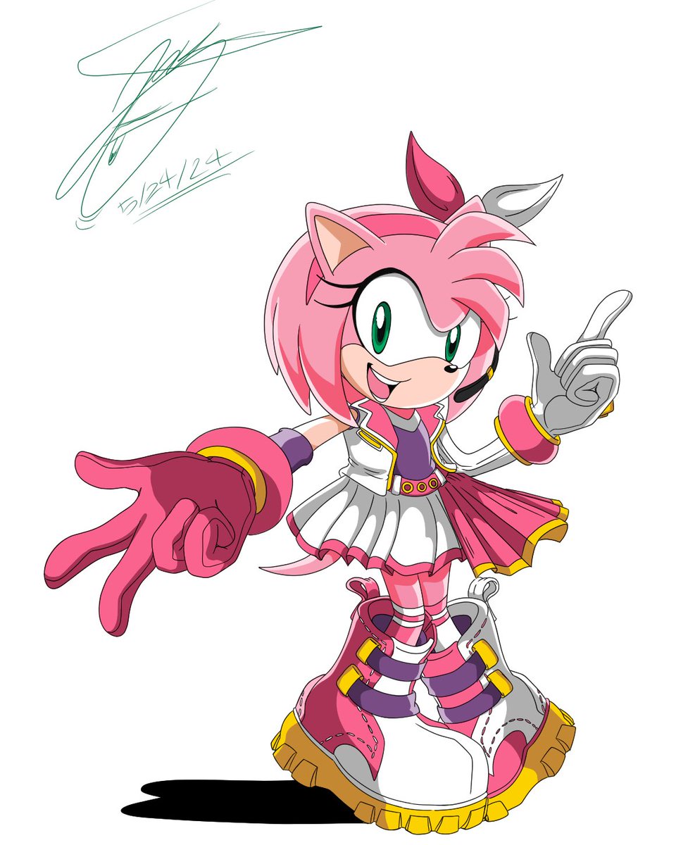 Popstar Amy Rose Sonic X style!

 did this for fun may add a bg later 

#amy #amyrose #sonic #SonicX #sonicx #sonicforces #SonicArt #Fanart