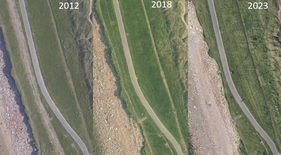 seftoncouncil's tweet photo. The area north of Crosby Coastguard Station is being washed away because of large waves and storms moving sand and rubble away from the area

Have your say on plans for interim coastal defences at Crosby:
https://t.co/hw3LvHybuz https://t.co/2G3PtQWOot