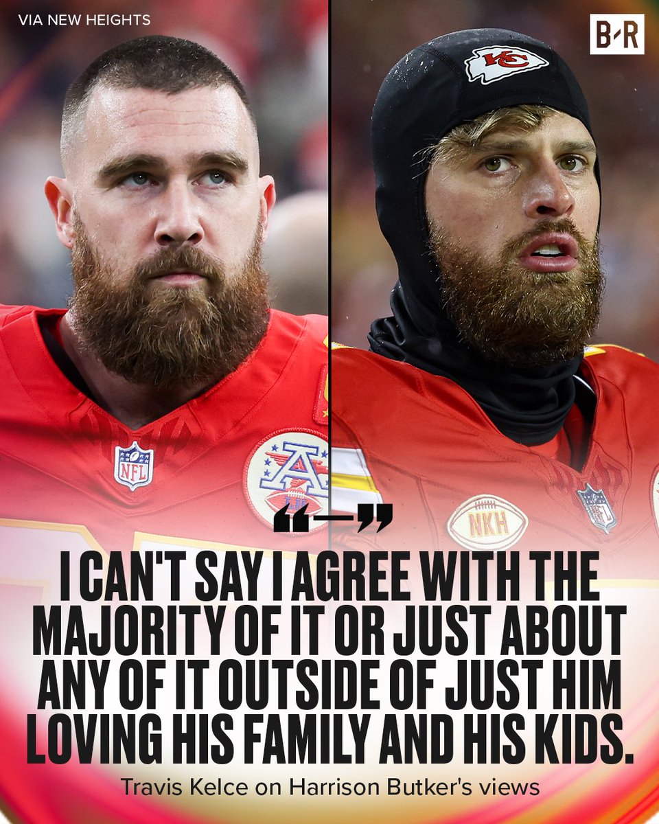 Travis Kelce speaks on teammate Harrison Butker's widely criticized comments made at a commencement speech at Benedictine College on May 11 (via @newheightshow)
