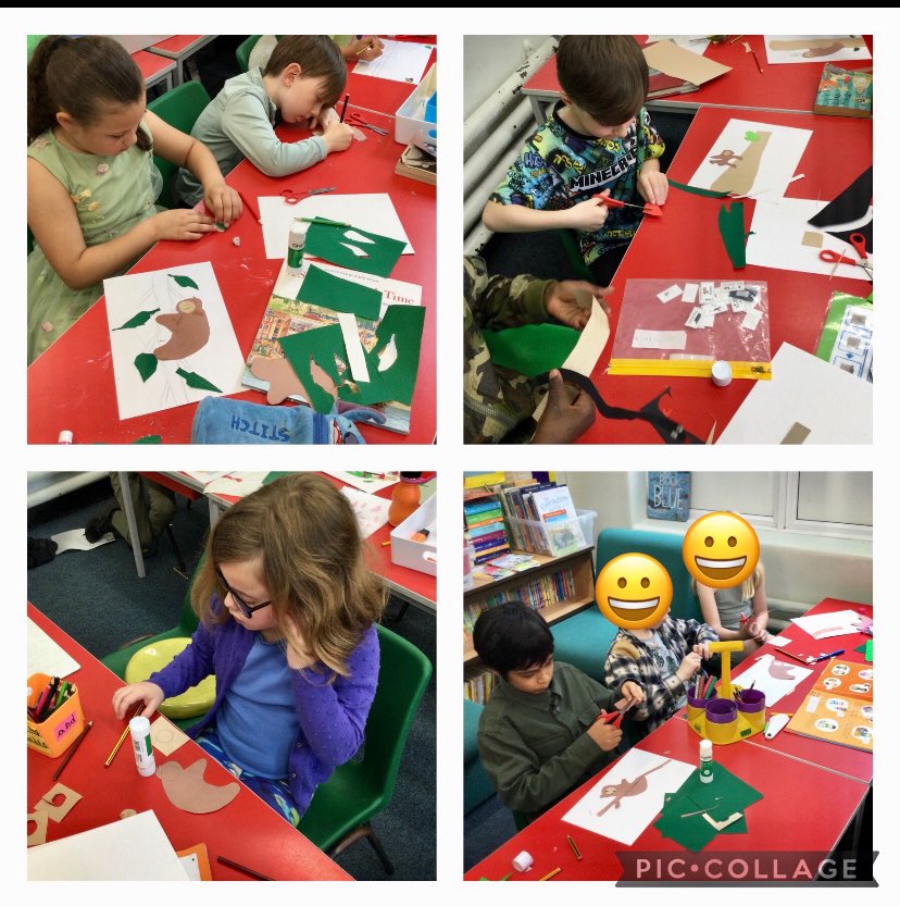 ParkViewPV's tweet photo. 3MD enjoyed making rainforest art collages as part of our topic #PVArt https://t.co/hjIbsacRJw