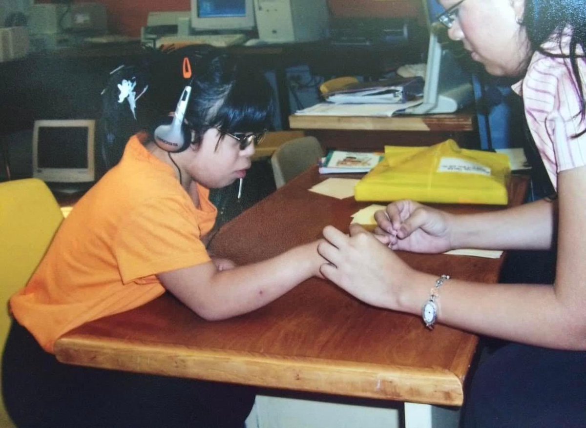 Gabby &amp; Ms. Mireles 2006. As a Spec Ed teacher, Eva would go into Gabby’s regular class to provide support. The inclusion I demanded for Gabby was new for UCISD but Eva was a pro. She stayed connected to us up until that awful day. She was an amazing educator. #Robb #uvalde💎💜🕊️