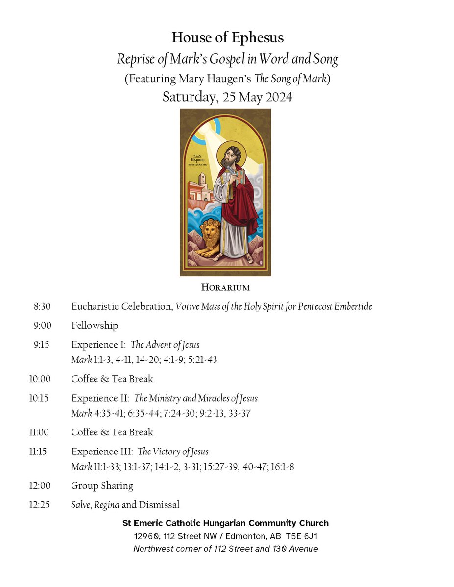 FrHysell's tweet photo. Tomorrow will be our final House of Ephesus gathering before being suspended indefinitely.

All are welcome, @archedmonton https://t.co/HS9XmgkGF5