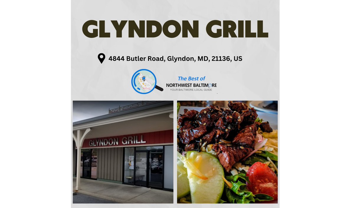 Northwest_MD's tweet image. Since 2013, Glyndon Grill has been your go-to spot for delicious food and a welcoming atmosphere! Come see why they're a community favorite! #GlyndonGrill #CommunityFavorite #DeliciousFood
northwestbaltimore.com/listings/glynd… 

#ShopLocal #LiveLocal #LoveLocal #SupportLocalBusinesses