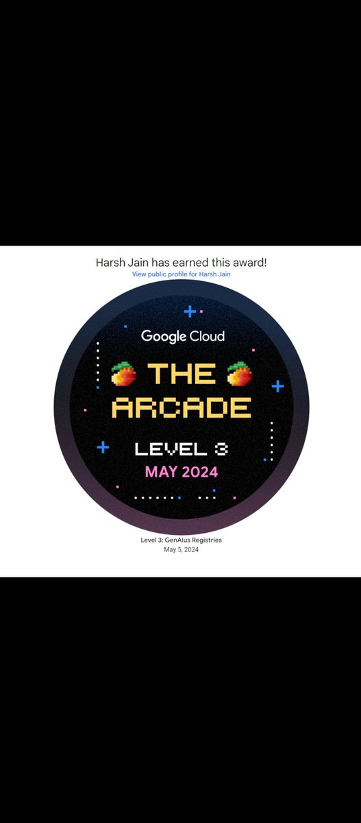 Hello Connections!
Thrilled to have complete the Google Gen AI Study Jam 2024. Excited to leverage these cutting-edge skills to drive innovation and solve real-world challenges. GDSC Poornima 
#GoogleCloudSkillsBoost #GoogleGenAI
#StudyJam 
<a href="/gdscpoornima/">GDSC POORNIMA</a>