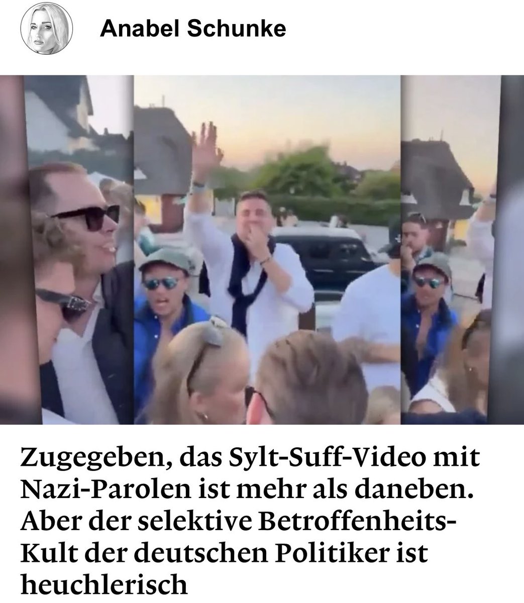 Wer sich aus der Politik äussert, wenn betrunkene junge Menschen auf Sylt – zugegeben – geschmacklose Naziparolen auf einen Song von Gigi D’Agostino grölen: Bundeskanzler Olaf Scholz Bundesinnenministerin Nancy Faeser Bundesjustizminister Marco Buschmann Grünen-Chefin Ricarda