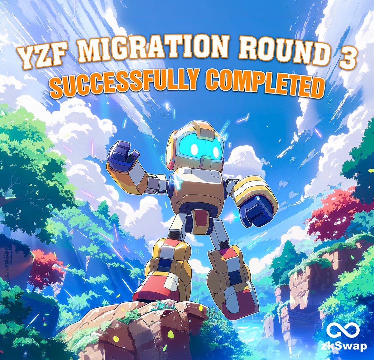 ⛳ The 3rd round of DAO migration is complete! We've successfully migrated 15,434,895 yZF (v1) tokens to the new yZF (v2) version. 💧 The yZF v2 airdrop is also finished. Head over to your wallet and the DAO v2 pool UI to see your migrated tokens. 📅 The 4th round of the DAO