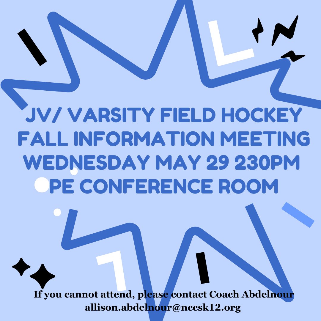 Fall Informational Meeting. There will be a separate meeting held for SMS students at a later date