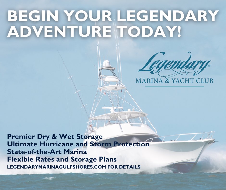 Cruise to the Gulf Shores this spring and check out Legendary Marina &amp; Yacht Club's newly revamped state-of-the-art facility! bit.ly/4bS6BVM