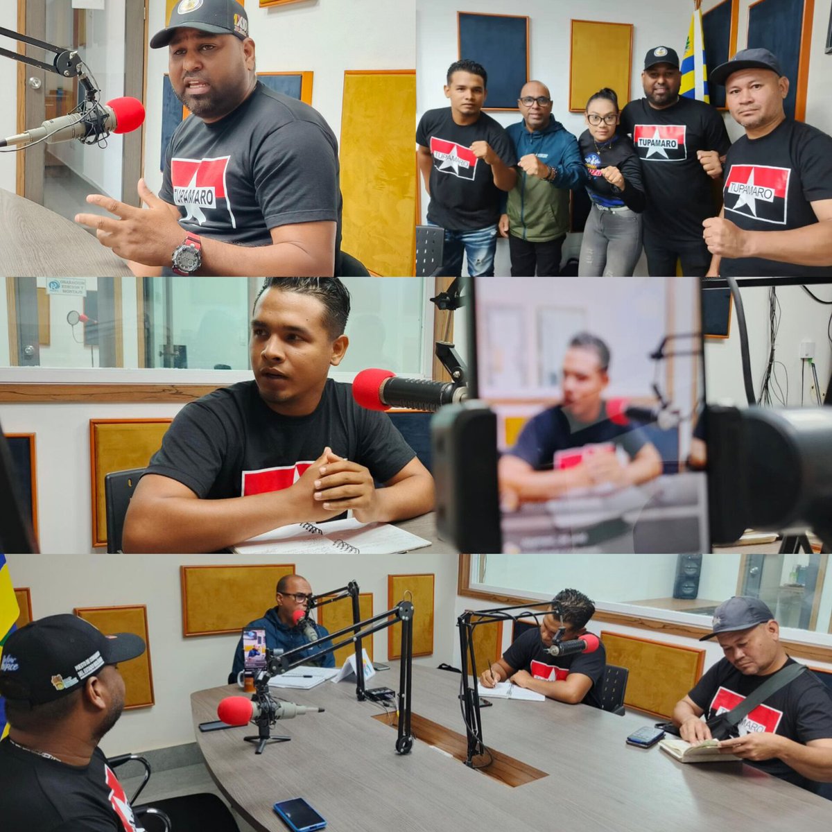 🔴⚫ ¡TUPAMARO EN LA RADIO! #Vier24Mayo Desde nuestro Edo. Bolivar. Mcpio.Caroni, Equipo politico @BolivarMrt4 asistieron invitados al programa radial @GFuerzayTrabajo por 91.1 FM donde ratifican el apoyo al presidente @NicolasMaduro a la presidencia del 28 julio.