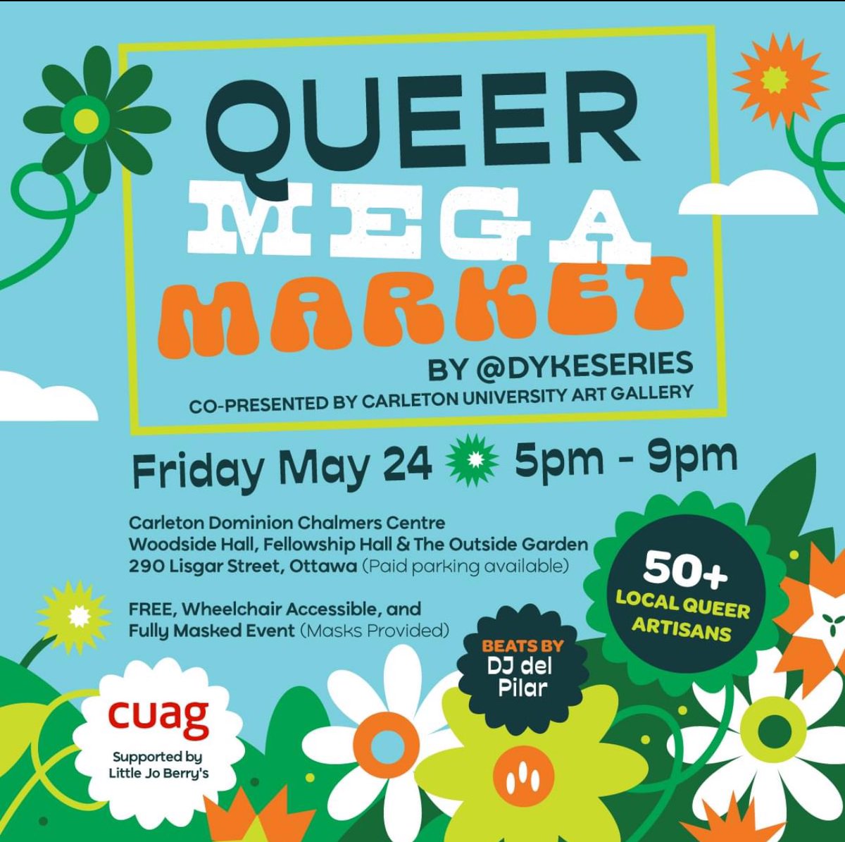 🏳️‍⚧️🏳️‍🌈Today! Friday 5pm- 9pm #Ottawa Dominion-Chalmers @CU_CDCC cuag.ca/event/gatherin… Get ready for summer-support over 50 local Queer artists & artisans! The market is back & bigger than ever, masked & accessible-Produced by Elaina Martin+ @CUArtGallery #OttCity #OttawaEvents