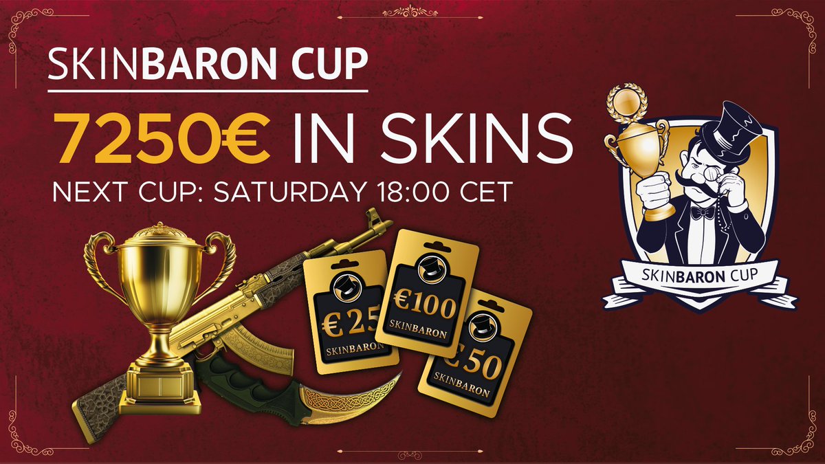 New Week, New @SkinBaronCup tomorrow 🤠 JOIN THE CUP ▶️ faceit.com/de/championshi…