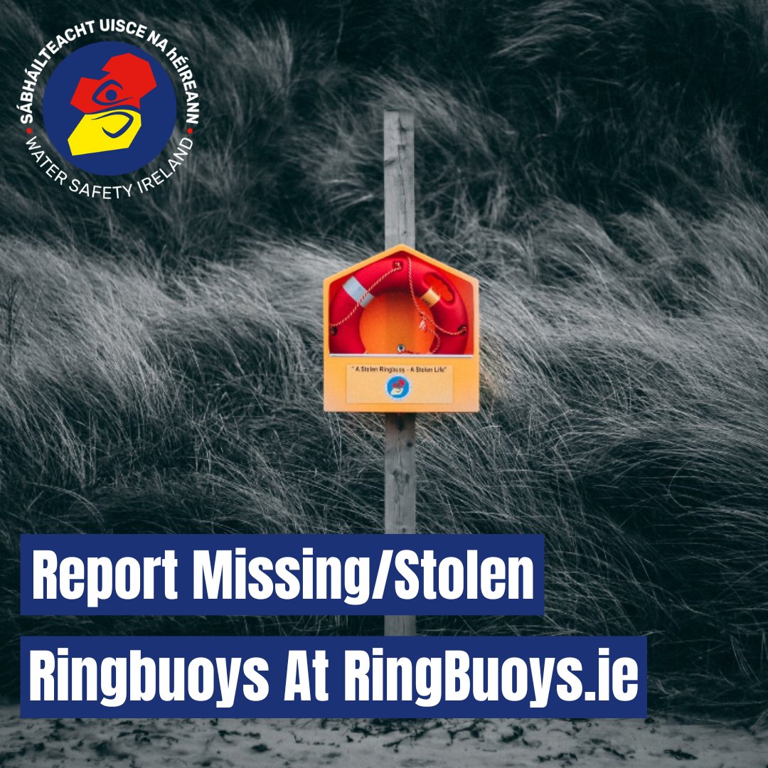 ⚠️ Your quick action could help save a life! ⚠️

If you spot any ringbuoys missing from their stations, don't hesitate to report it. 🚨

To report a missing ringbuoy visit ringbuoys.ie

#WaterSafety #missingringbuoy #ringbuoy #ireland