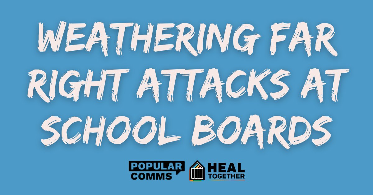 The thought of facing harassment for speaking up at a school board meeting can be scary. Join us 5/30 for a skills training to equip you with concrete safety plans & a strategic response to heckling, threats, online harassment & other attacks. Register → mobilize.us/s/kSwOIJ