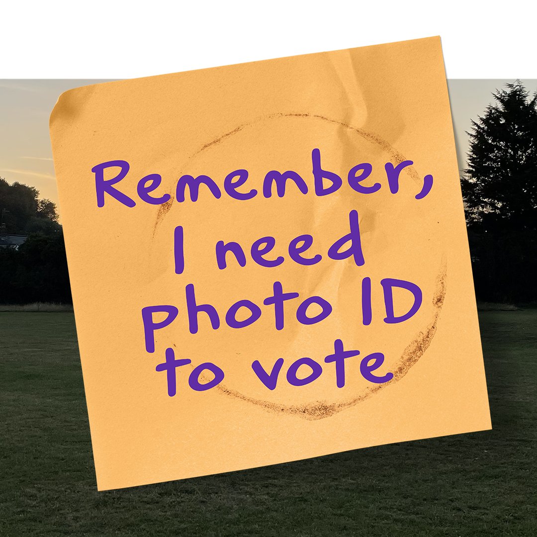 A General Election will take place on Thursday 4 July - make sure you are registered to vote so you can have your say: orlo.uk/Tb6Co Don't forget you'll need photo ID to cast a vote. Find out what's accepted at orlo.uk/k7s5k