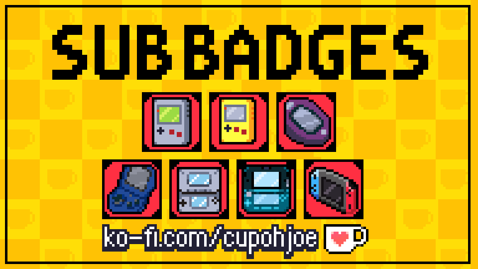 CupOhhJoe's tweet image. Whoa hey, are those some new pixelart sub-badges that just dropped on my kofi? 👀
Sure would be very silly, quirky, and cool if maybe you checked them out. Or i dunno maybe peek at the rest of what's going on over on my kofi too! 🙏☕