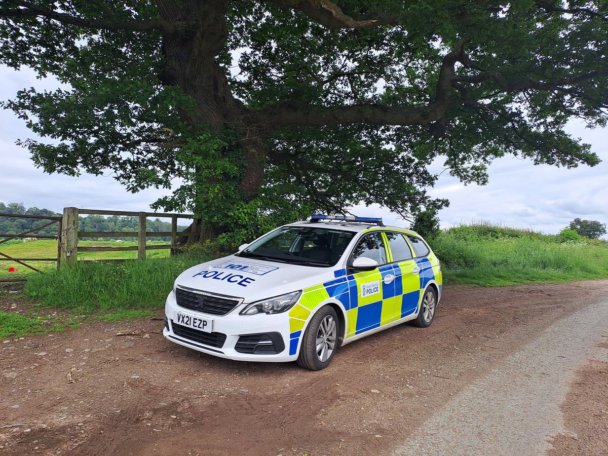 Patrolling the area of Colemore Green, Astley Abbotts and Cross Lane Head this afternoon, checking for anything suspicious on our rural roads.