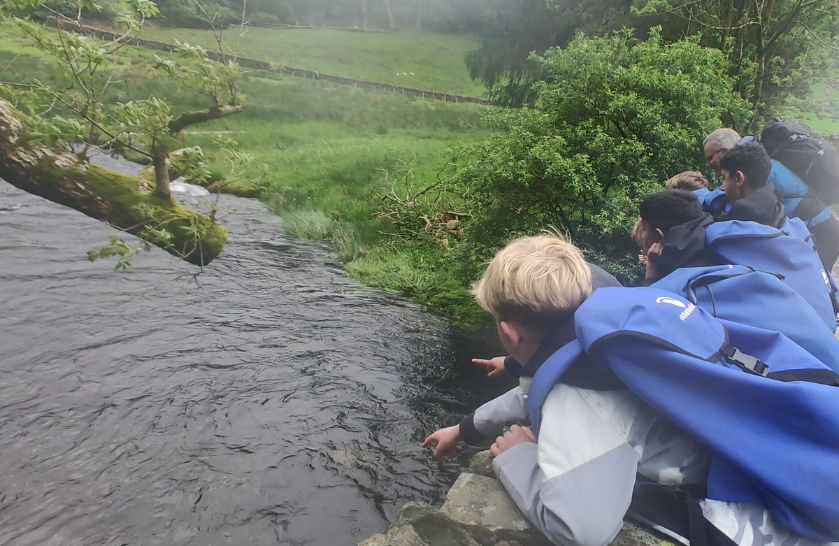 Stepping stone fun for Group 4 on their walk yesterday <a href="/Patterdale_Hall/">Patterdale Hall</a>.  <a href="/BSPDJnrBoys/">Junior Boys @BoltonSch Primary Division</a>