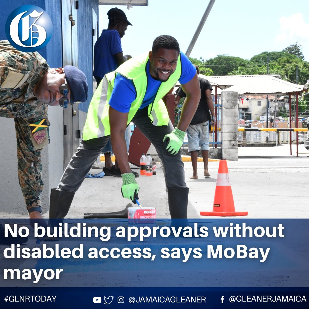 The St James Municipal Corporation will not be approving plans for public buildings that do not include access for members of the disabled community, says Montego Bay Mayor, Councillor Richard Verron.

Read more: jamaica-gleaner.com/article/news/2… #GLNRToday