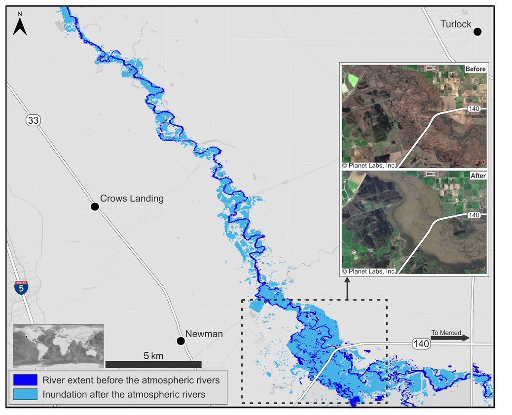 Learn how to discover, access, visualize, and mosaic <a href="/NASAJPL/">NASA JPL</a>'s OPERA near-global Dynamic  Surface Water Extent (DSWx) product suite with data tutorials from NASA's #PODAAC. go.nasa.gov/3yGFePP Image: OPERA Project/Planet Labs, Inc.

#Jupyter #Python #GIS #CloudComputing