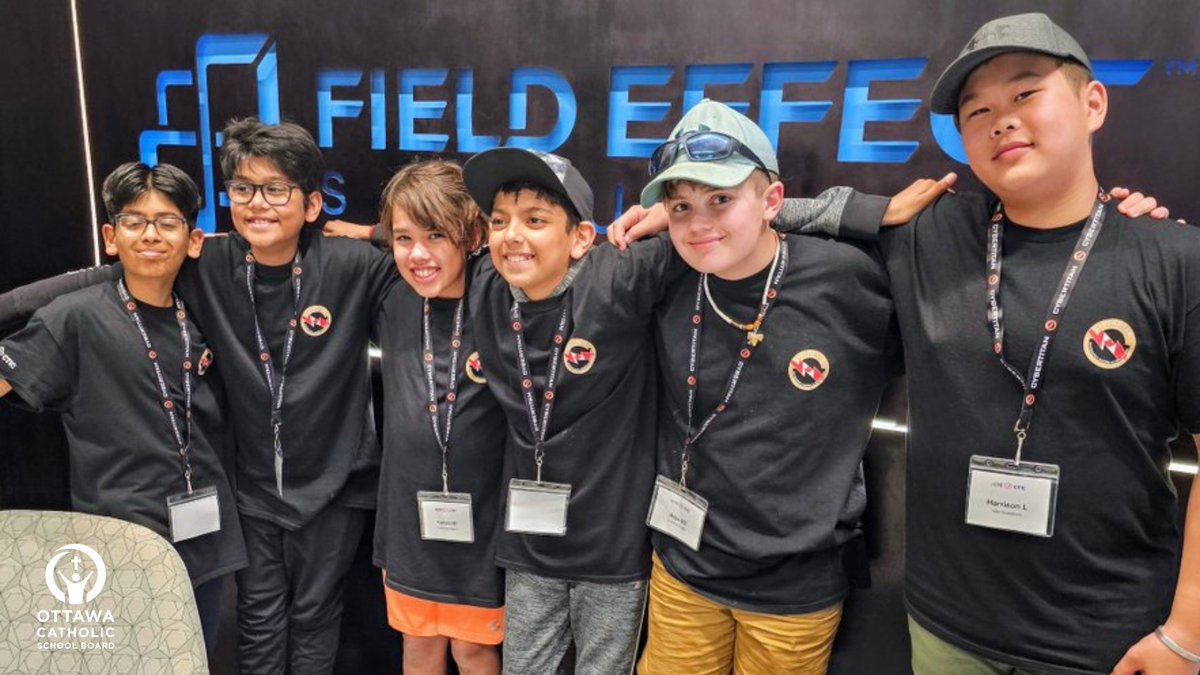 OttCatholicSB's tweet photo. 🚀The CyberGuardians, a team of 6 students from @AngelsOCSB, made it to the CyberTitan competition for middle and high school finals! We are so proud to see them excel in defending against cyberattacks.🛡️@fieldeffectsoft
🔗Read more: https://t.co/JybYD3kknI https://t.co/6wq30dGZQ4