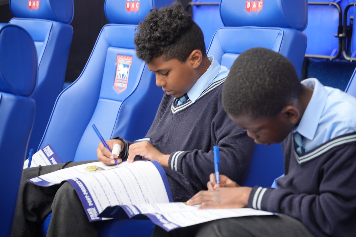 💙 Students from St. Matthew's Primary School in Ipswich took part in their first Fans of the Future activation this morning. As part of a new initiative, supported by the Premier League Fans Fund, the students embarked on a tour of Portman Road. @PLCommunities | #PLFansFund