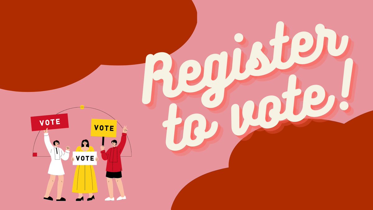 📣 IMPORTANT DATES RE THE UK ELECTION 📢 

* 18 June - deadline to apply to register to vote 
* 19 June - deadline to apply for new postal or postal proxy vote 
* 26 June - deadline to apply for in-person proxy vote 
* 4 July - polling day