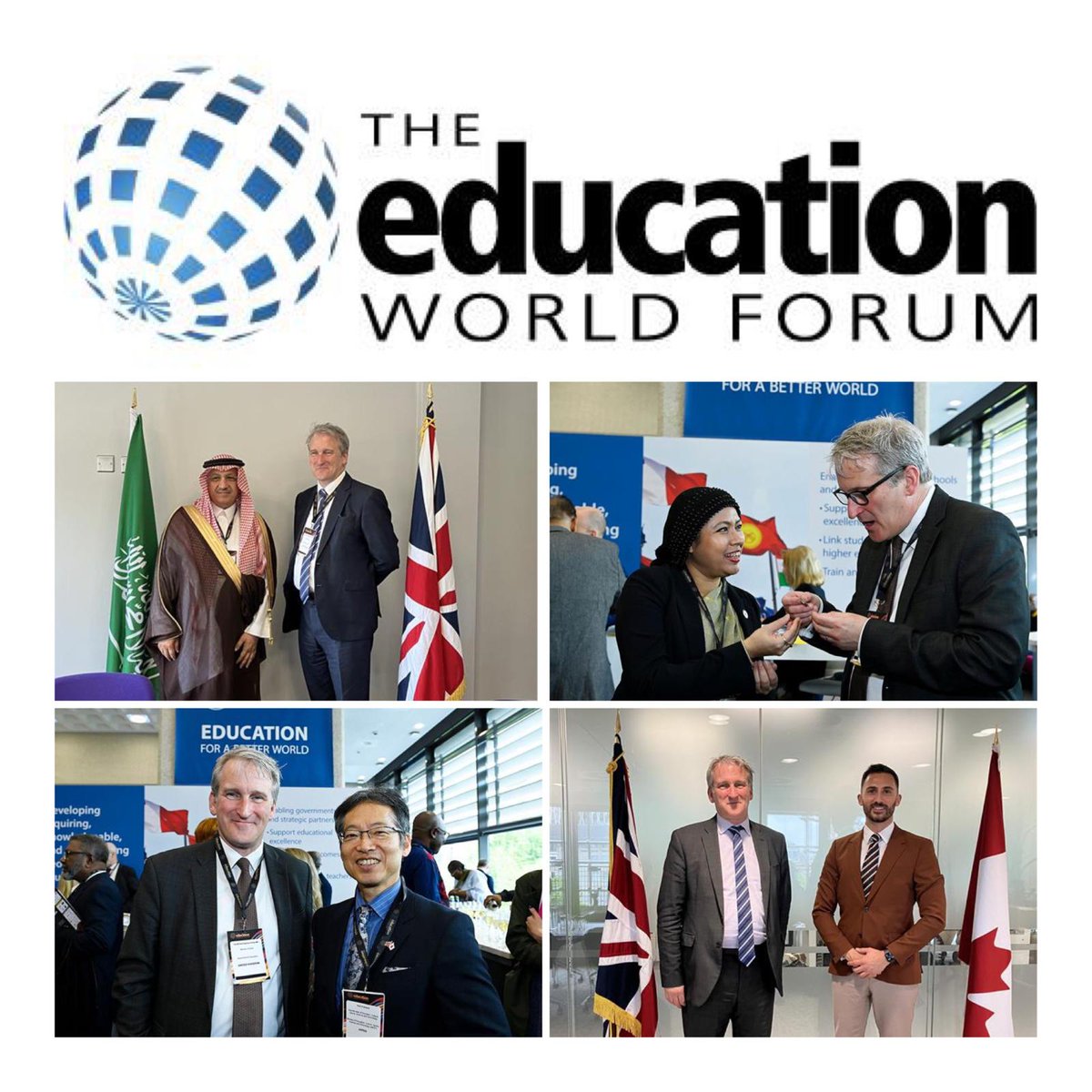 It has been a great week at @theEWF full of insightful discussions with international counterparts incl Qatar, Egypt, Saudi Arabia, Canada and Tunisia on shared priorities, including attendance, AI and supporting children with special needs