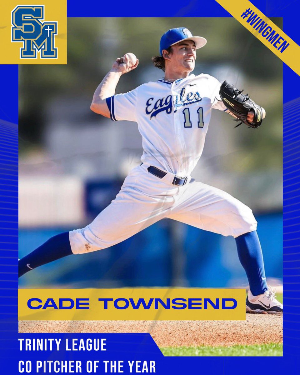 SMCHSBaseball's tweet photo. Congratulations to our all Trinity League Honorees! 

Co MVP #brodyschumaker 
Co POY #cadetownsend

1st Team Selections
#logandegroot
#brennanbauer
#brodyschumaker 
#cadetownsend 

2nd Team Selections 
#benfinnegan
#warrengravelyIV
#carterenoch
#blakeankrum 

@SMCHSEagles https://t.co/ml13d2Nzwz