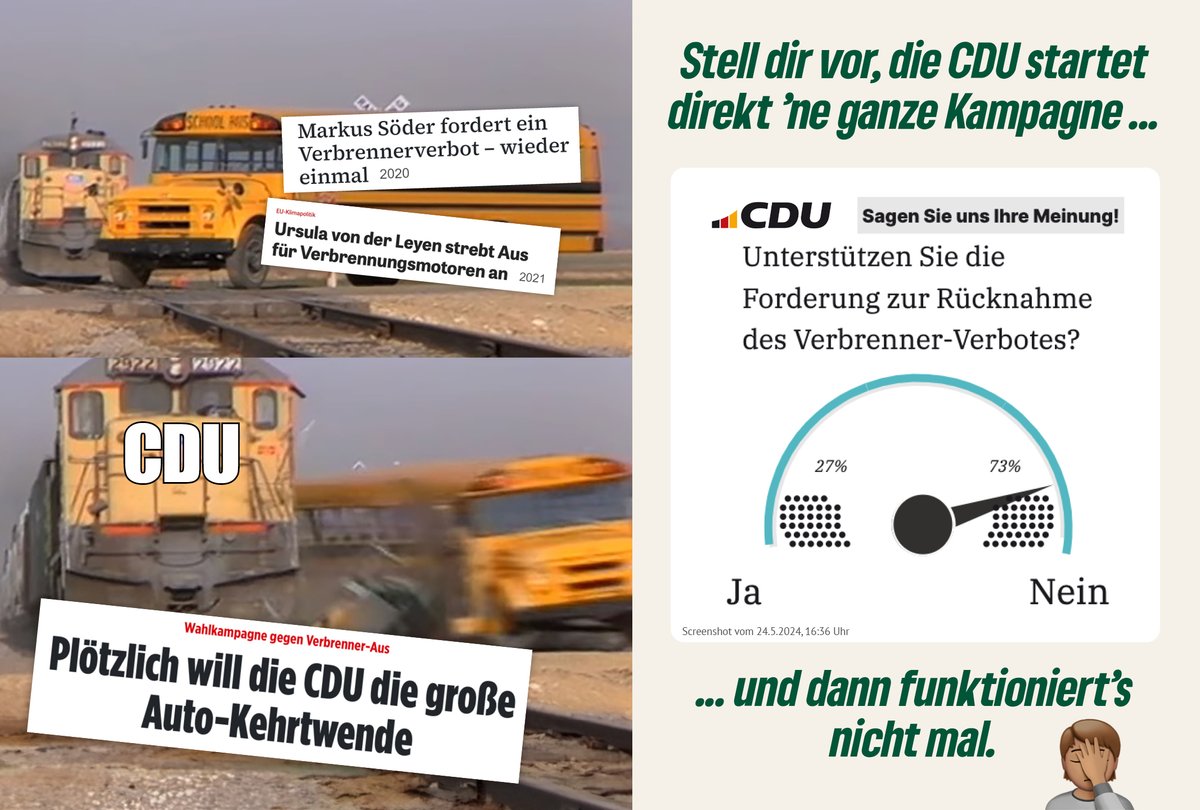 Erst selbst vorgeschlagen, dann Kampagne dagegen machen? Jep, das geht! #CDU