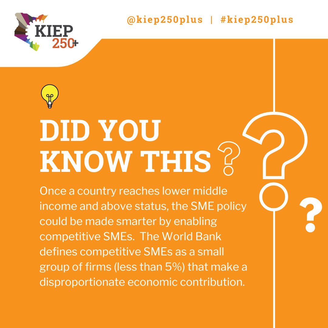 According to the World Bank, a small group of high-growth SMEs hold the key to economic leaps in middle and higher-income countries. Such #competitiveSMEs need targeted support, not one-size-fits-all policies. #SMEs #SMEsupport #SMEpolicy #Economy