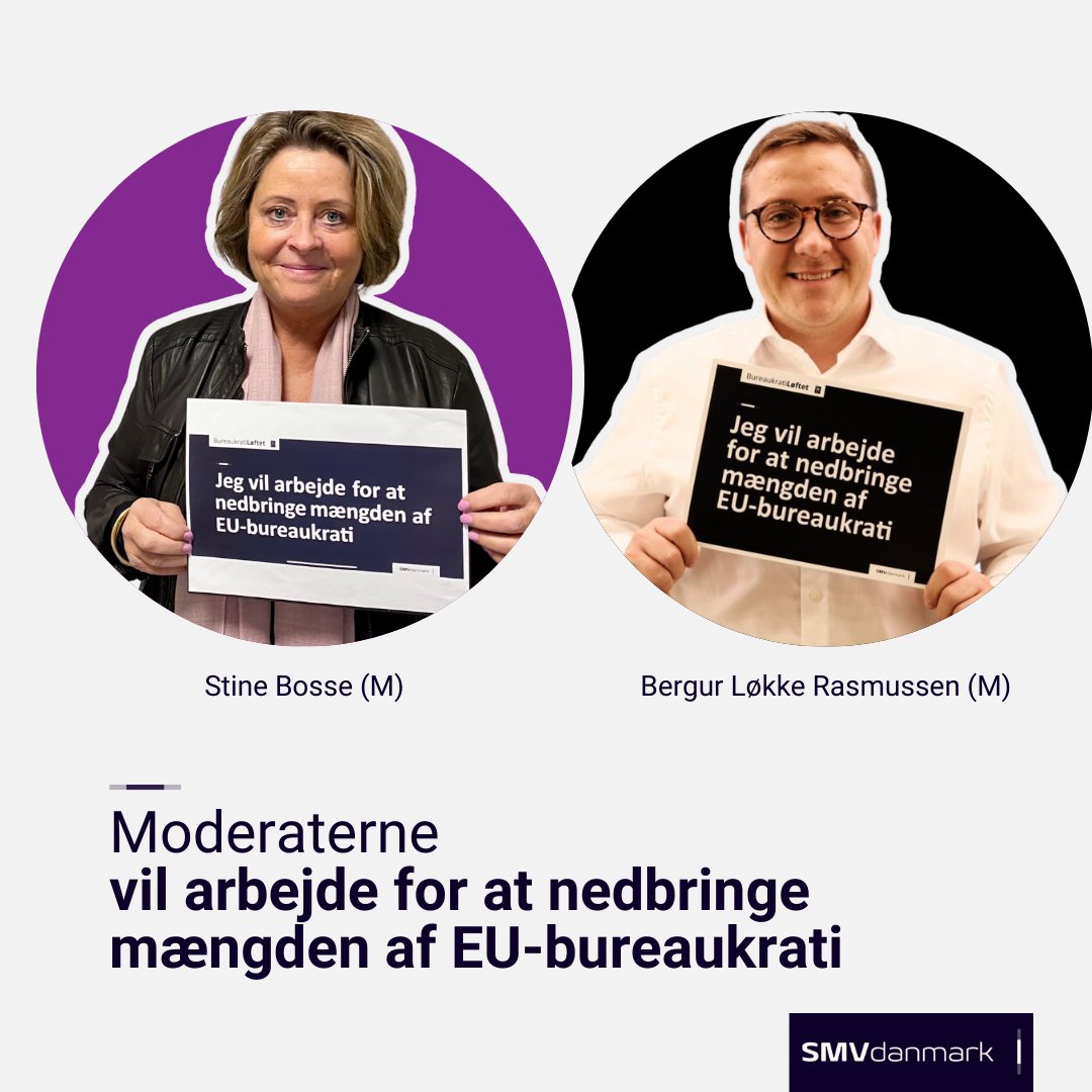 Tak til @BosseStine, @BergurLokke og @moderaterne_dk for at ville arbejde for at nedbringe EU-bureaukratiet 🇪🇺🇪🇺 Der er nok at gøre! Bureaukrati, administrative byrder og overdreven regulering er i dag med til at kvæle dansk og europæisk konkurrenceevne. #ep24dk #eudk #dkpol