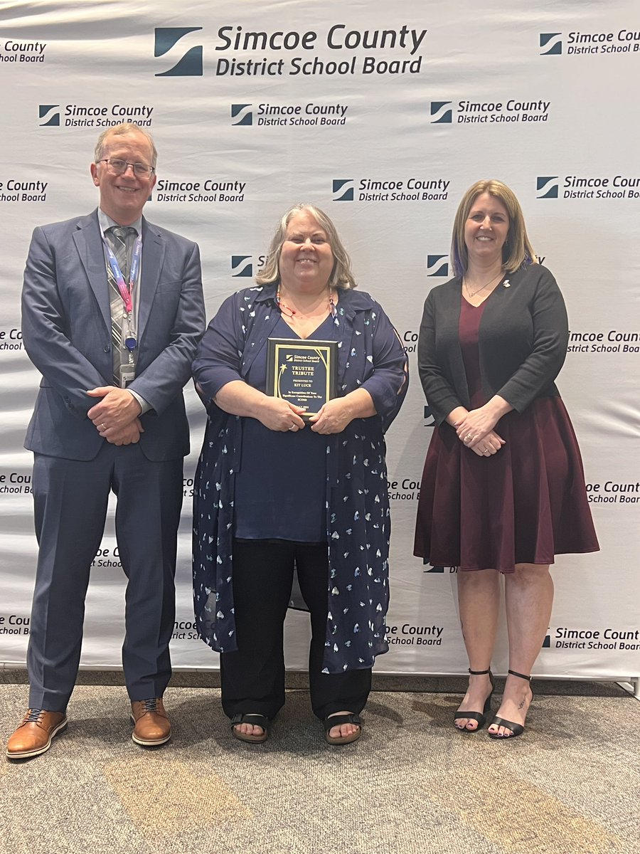Simcoe County District School Board (@scdsb_schools) on Twitter photo Congratulations to Kit Luce, SCDSB District School Effectiveness Facilitator, on being recognized by the Board of Trustees with a Trustee Tribute! 🎉➕➖➗✖️🎉
<a href="/jlloydfamily/">Jodi Lloyd</a> <a href="/brandy_rafeek/">Brandy Rafeek</a> <a href="/SCDSB_Director/">John Dance</a> Congratulations to Kit Luce, SCDSB District School Effectiveness Facilitator, on being recognized by the Board of Trustees with a Trustee Tribute! 🎉➕➖➗✖️🎉
<a href="/jlloydfamily/">Jodi Lloyd</a> <a href="/brandy_rafeek/">Brandy Rafeek</a> <a href="/SCDSB_Director/">John Dance</a>