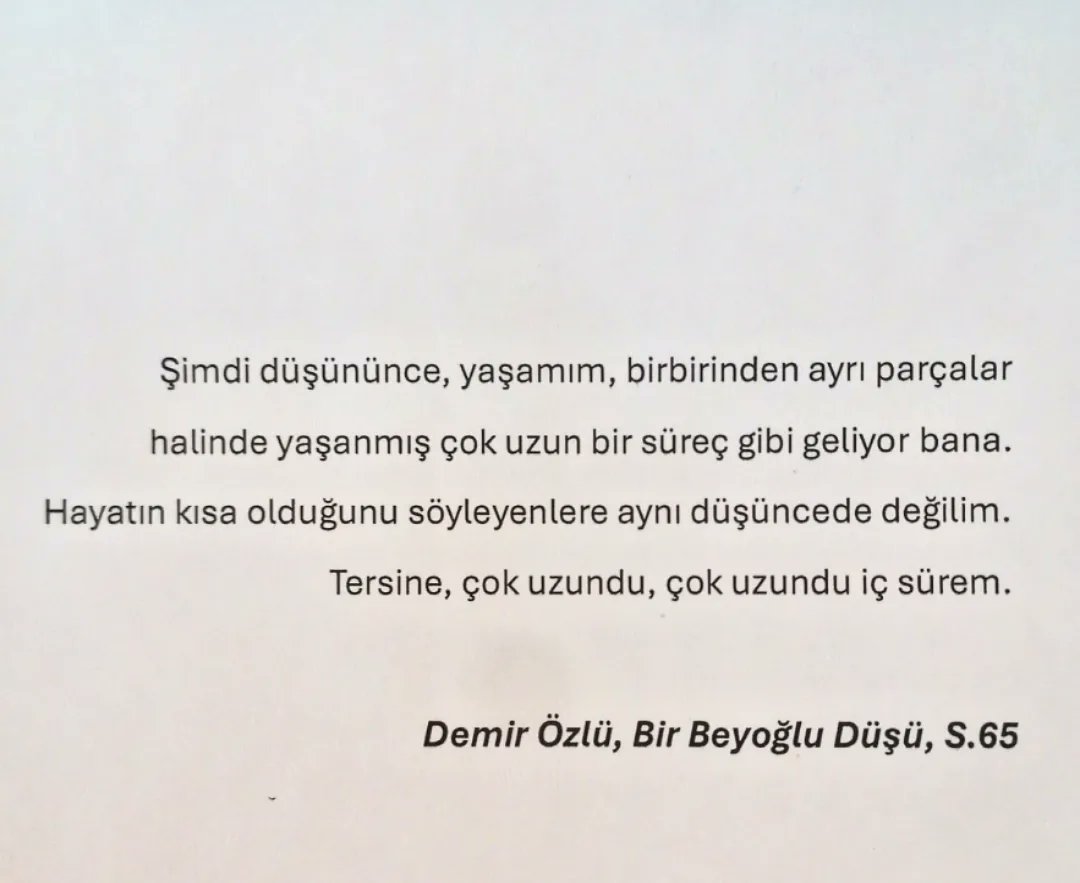 'Hayatın kısa olduğunu söyleyenlerle aynı düşüncede değilim...' #DemirÖzlü