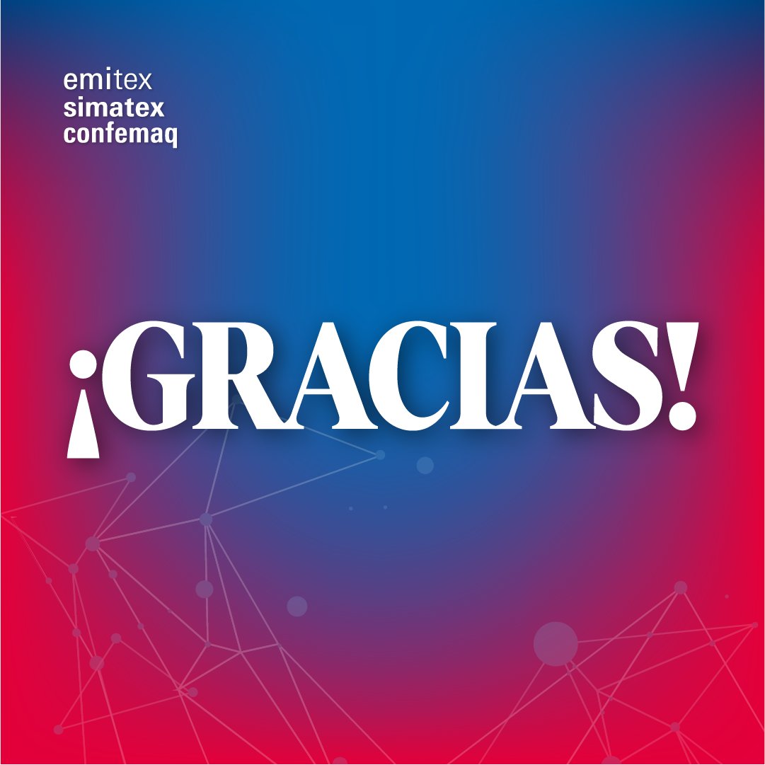 TextilExpo's tweet photo. ¡Gracias a todos los visitantes y expositores por hacer de esta exposición un evento inigualable!
Fueron tres días llenos de inspiración, conexión y descubrimientos increíbles en #Emitex, #Simatex y #Confemaq. ¡Ustedes son la razón! https://t.co/cW1W9FdDvR