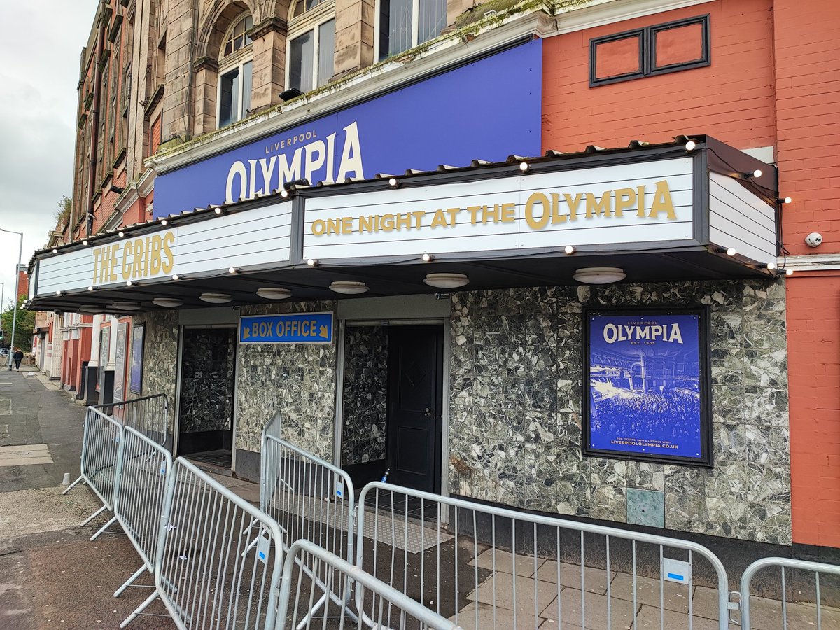 Tonight! @thecribs take to the stage for ONE NIGHT AT THE OLYMPIA playing not 1 but 2 sets! Don't miss this opportunity! Limited tickets available on the door ⭐