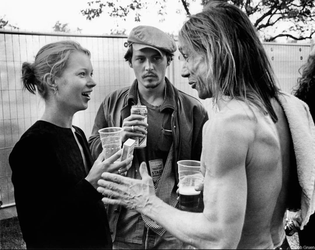 When you're Johnny Depp but find yourself in front of the great Iggy Pop