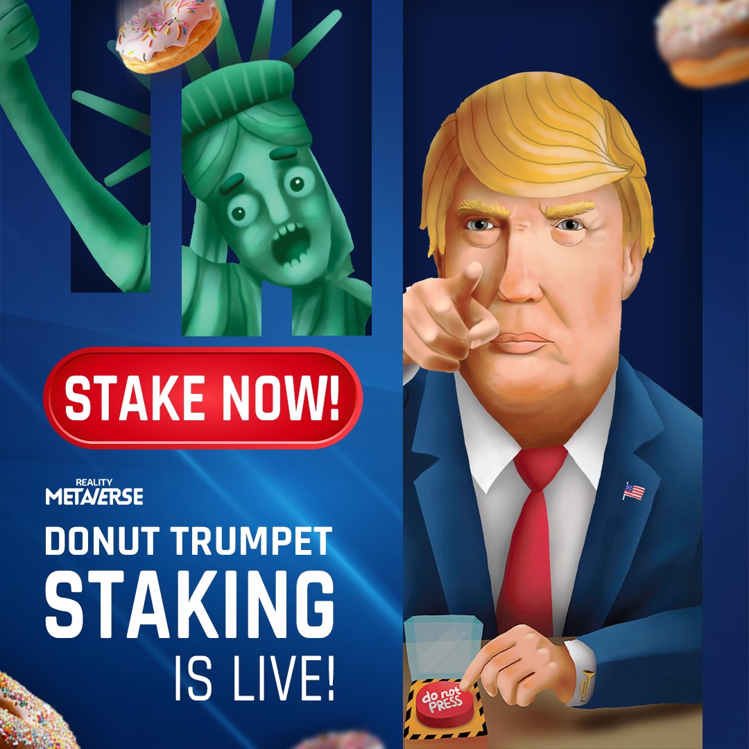 🚀 Donut Trumpet Staking is Now Live! 🚀 🍩 Start staking with Donut Trumpet today! 🔒 Earn rewards and secure your assets 📈 Big moves for $RMV holders! Stake Now: realitymeta.io/games/donut-tr…
