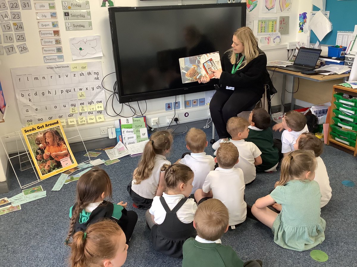 Today I was lucky enough to go and read to Hazel class while Miss George came and read to 2 Beech. Thank you Hazel class for sitting and listening so nicely to Traction Man. <a href="/OrchardPrimaryA/">Orchard Primary</a>