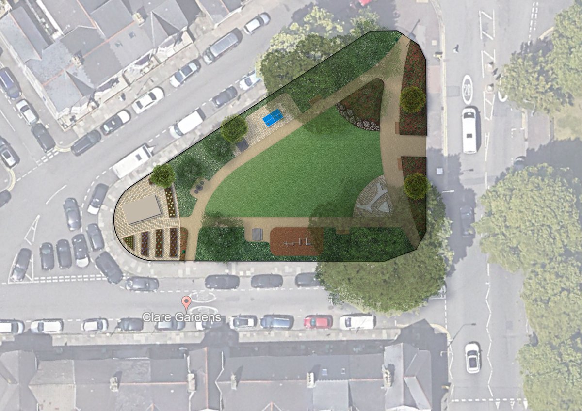 Work to introduce a new community garden to Clare Gardens in Riverside, alongside a new exercise area, table tennis table, social space, picnic tables, meadow planting and new trees, as well as a number of other improvements, is due to begin in June. orlo.uk/s21JP